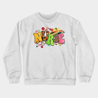 Nurse Stethoscope Cinco De Mayo Fiesta Taco Mexican Nursing Crewneck Sweatshirt